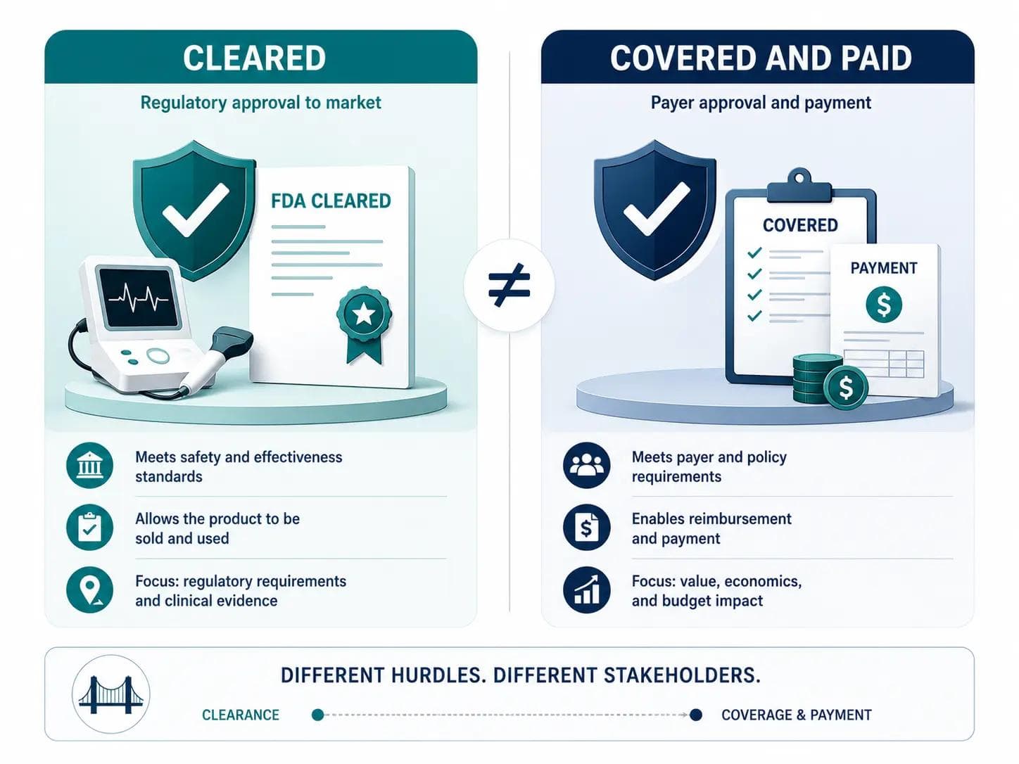 Timeline of a healthcare market-access roadmap from pre-launch evidence to coverage and payment